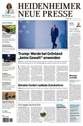Cover of Heidenheimer Neue Presse