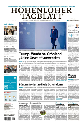 Cover of Hohenloher Tagblatt