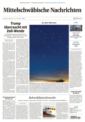 Cover of Mittelschwaebische Nachrichten