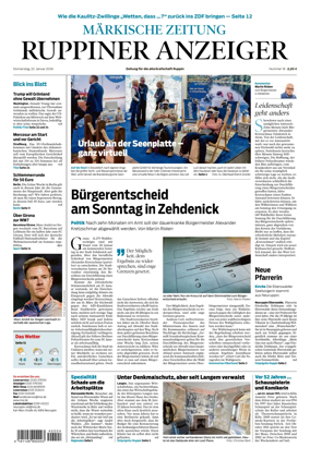 Cover of Ruppiner Anzeiger