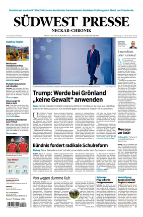 Cover of SUDWEST PRESSE - Neckar-Chronik