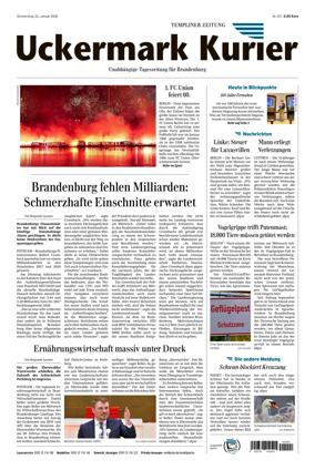 Cover of Templiner Zeitung