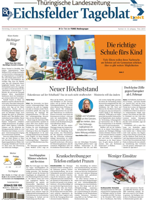 Cover of Thuringische Landeszeitung (Eichsfeld)