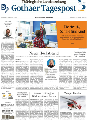 Cover of Thuringische Landeszeitung (Gotha)