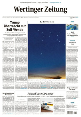 Cover of Wertinger Zeitung