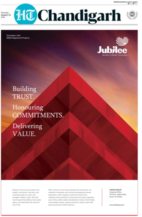 Cover of Hindustan Times (Chandigarh) - Live