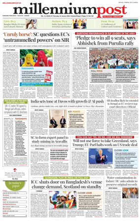 Cover of Millennium Post (Kolkata)