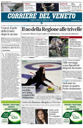 Cover of Corriere del Veneto (Treviso e Belluno)