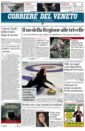 Cover of Corriere del Veneto (Venezia e Mestre)