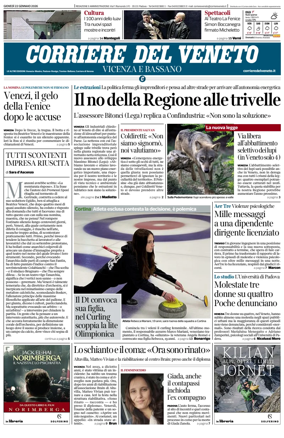 Cover of Corriere del Veneto (Vicenza e Bassano)