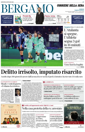 Cover of Corriere della Sera (Bergamo)