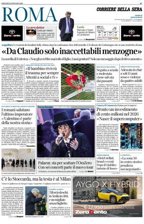 Cover of Corriere della Sera (Roma)
