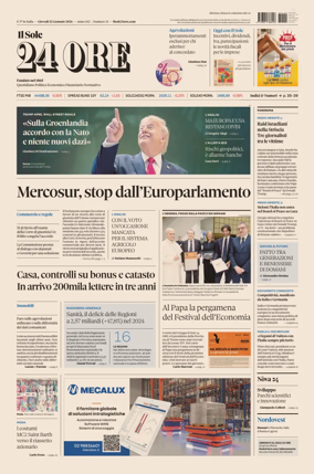 Cover of Il Sole 24 Ore