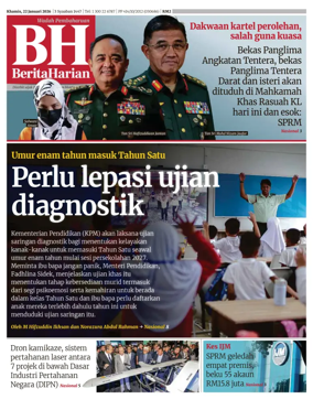 Cover of Berita Harian
