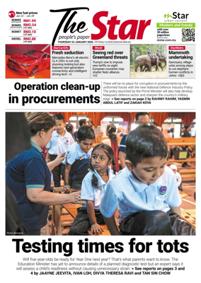 Cover of The Star Malaysia