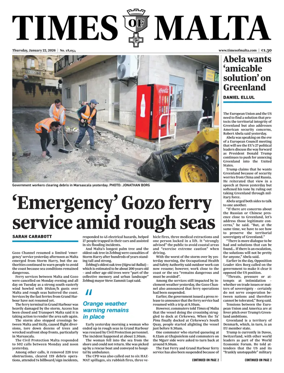 Cover of Times of Malta