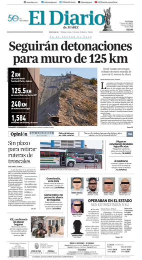 Cover of El Diario de Juarez