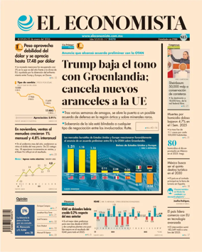 Cover of El Economista (Mexico)