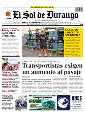 Cover of El Sol de Durango