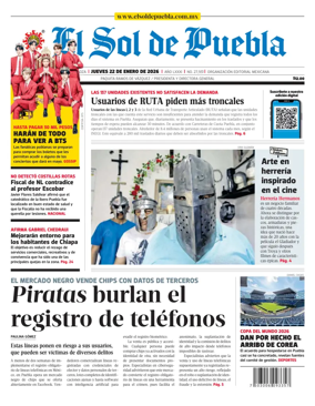 Cover of El Sol de Puebla