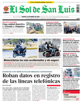 Cover of El Sol de San Luis Potosi