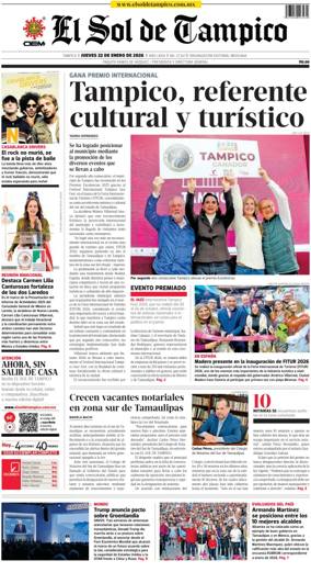 Cover of El Sol de Tampico