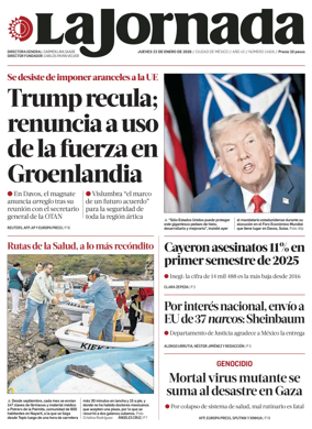 Cover of La Jornada