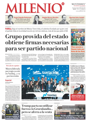 Cover of Milenio Monterrey