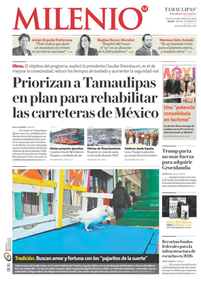 Cover of Milenio Tamaulipas