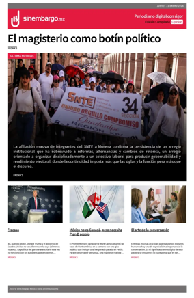 Cover of Sin Embargo Opinion