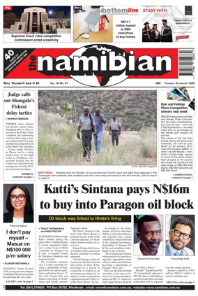 Cover of The Namibian