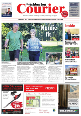 Cover of Ashburton Courier