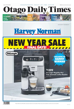 Cover of Otago Daily Times