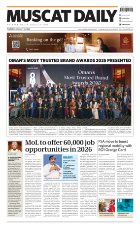 Cover of Muscat Daily