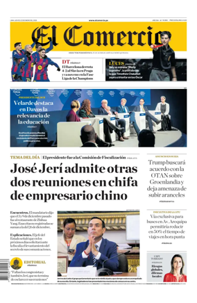 Cover of Diario El Comercio