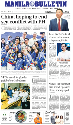 Cover of Manila Bulletin