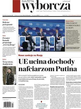 Cover of Gazeta Wyborcza Stoleczna