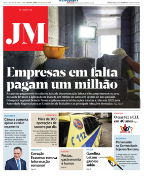 Cover of Jornal Madeira