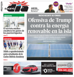 Cover of El Nuevo Dia