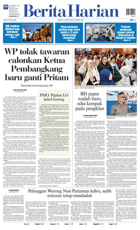 Cover of Berita Harian