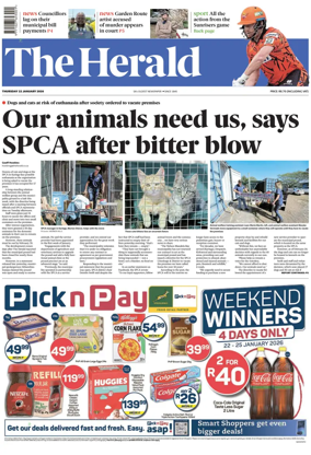 Cover of The Herald (South Africa)