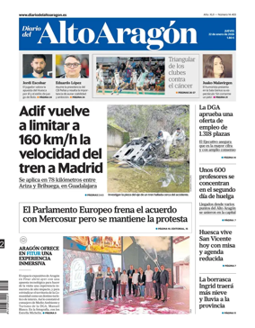 Cover of Diario del Alto Aragon