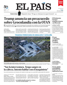 Cover of EL PAIS primera edicion