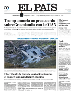 Cover of EL PAIS Catalunya