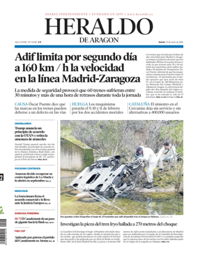 Cover of Heraldo de Aragon