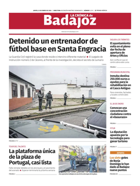 Cover of La Cronica de Badajoz BE
