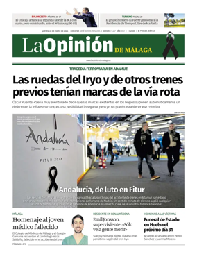 Cover of La Opinion de Malaga