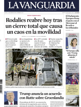 Cover of La Vanguardia (1st Edition)