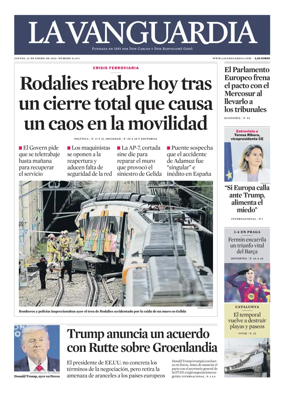 Cover of La Vanguardia