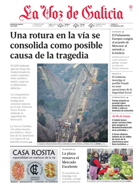 Cover of La Voz de Galicia (Arousa)